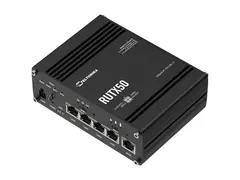 Teltonika RUTX50 - Trådløs ruter WWAN 4-portssvitsj - DNP3, 1GbE, Modbus - Wi-Fi 5 - Dobbeltbånd - 3G, 4G, 5G