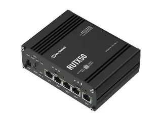 Teltonika RUTX50 - Trådløs ruter - WWAN 4-portssvitsj DNP3, 1GbE, Modbus - Wi-Fi 5 - Dobbeltbånd - 3G, 4G, 5G