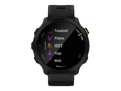 Garmin Forerunner 55 - Svart - sportsur med bånd - silikon - svart...