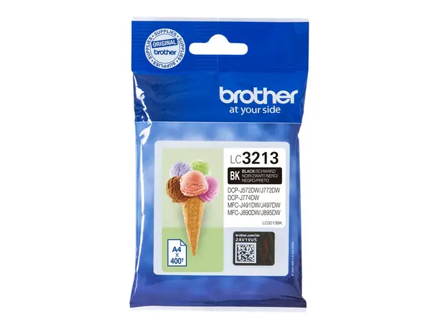 Brother LC3213BK - Svart - original - blekkpatron - for Brother DC...