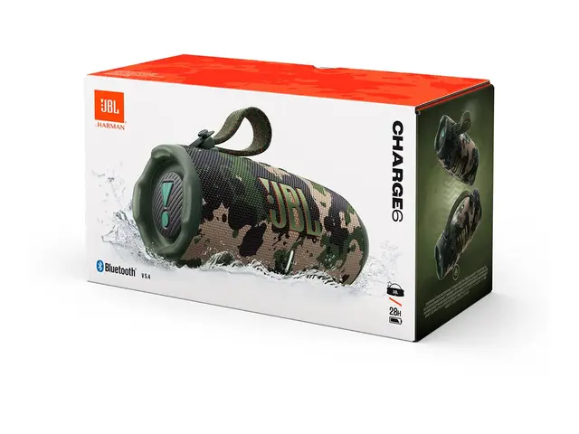 JBL Charge 6 - Høyttaler - for bærbar bruk trådløs - Bluetooth - Appstyrt - 40 watt - toveis - squad 
