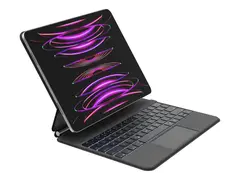 Belkin Connect Pro - Tastatur og folioveske (verneeske) med magnetstativ - med styrepute - bakbelysning - trådløs - Bluetooth - for Apple 13-inch iPad Pro (M4)