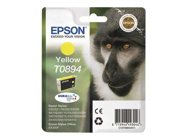 Epson T0894 - 3.5 ml - gul - original - blister - blekkpatron - fo...