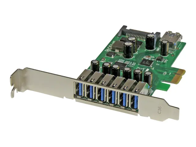StarTech.com 7 Port PCI Express USB 3.0 Card - Standard & Low-Prof...