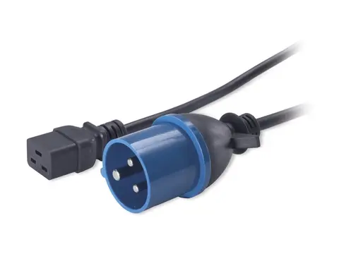 APC - Strømkabel - IEC 60320 C19 til IEC 60309 (hann) 2.5 m - svart - for P/N: SMT2200I-AR, SMT2200R2I-AR, SMT3000I-AR, SMT3000R2I-AR, SRT10RMXLIX806, SRT2200XLI-KR