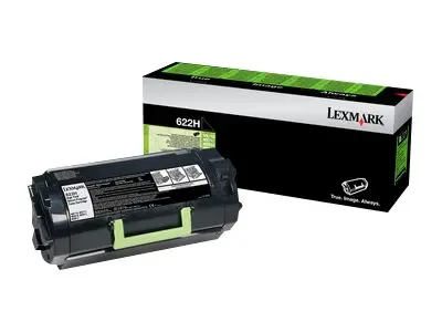 Lexmark 622H - Høy ytelse svart original tonerpatron LCCP, LRP for...