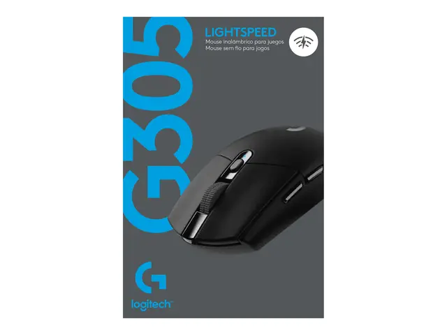 Logitech G G305 - Mus optisk 6 knapper trådløs 2.4 GHz USB mottake...