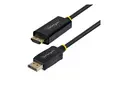 Startech - Adapterkabel - DisplayPort hann til HDMI hann 3 m - aktiv, 4K 60Hz støtte, HDR-støtte