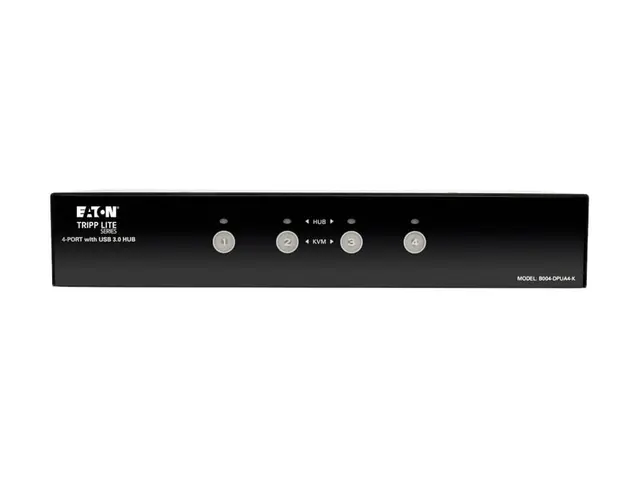 Eaton Tripp Lite series 4-Port DisplayPort KVM Switch w/Audio, Cab...