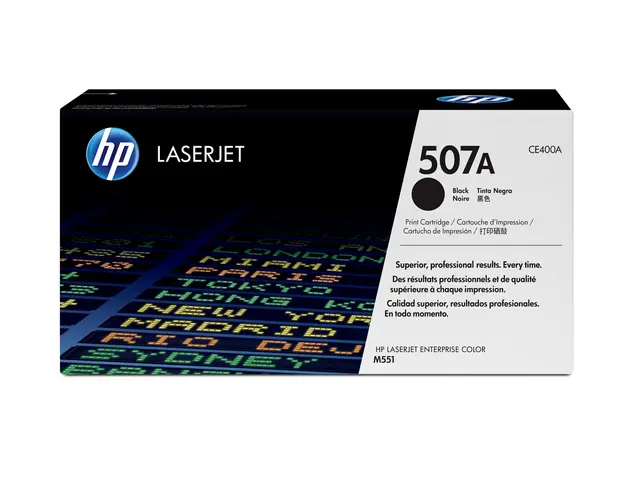 HP 507A - Svart original LaserJet tonerpatron (CE400A) for Color E...