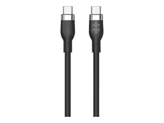 HyperJuice - USB-kabel - USB-C (hann) til USB-C (hann) USB 2.0 - 1.5 m - USB Power Delivery (60W), utvidet effektområde (EPR) - svart