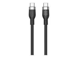 HyperJuice - USB-kabel - USB-C (hann) til USB-C (hann) USB 2.0 - 1.5 m - USB Power Delivery (60W), utvidet effektområde (EPR) - svart