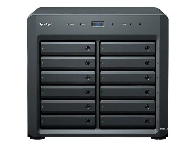 Synology DX1215II - Harddiskarray - 12 brønner (SATA-600) - Infini...