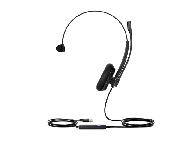 Yealink UH34 Lite Mono - Hodesett on-ear kablet USB svart Certifie...