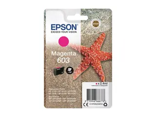 Epson 603 - 2.4 ml - magenta - original - blister blekkpatron - for Expression Home XP-2150, 2155, 3150, 3155, 4150, 4155; WorkForce WF-2820, 2840, 2845, 2870