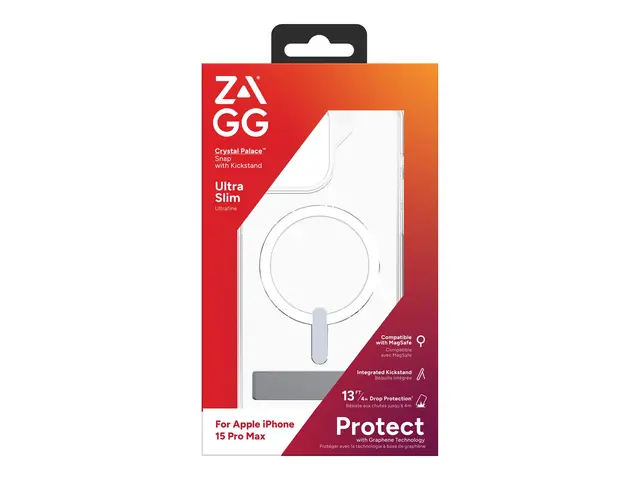 Zagg Crystal Palace - Baksidedeksel for mobiltelefon MagSafe-samsv...