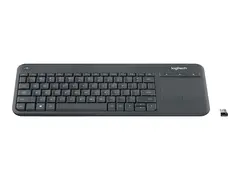 Logitech Wireless Touch Keyboard K400 Plus Tastatur - trådløs - 2.4 GHz - Engelsk