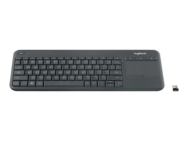 Logitech Wireless Touch Keyboard K400 Plus - Tastatur - trådløs - ...
