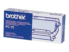 Brother PC75 - Svart - skrivebåndskassett for FAX-T102, T104, T106