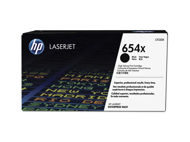 HP 654X - Høy ytelse - svart - original - LaserJet - tonerpatron (...