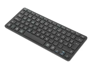 Targus - Tastatur - multi-enhet - compact bakteriedrepende middel - trådløs - Bluetooth 5.1 - QWERTY - Spansk - svart