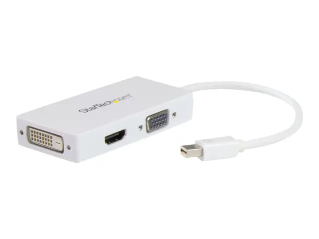 StarTech.com Travel A/V Adapter: 3-in-1 Mini DisplayPort to VGA DV...