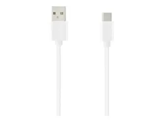 Key - USB-kabel - USB-C (hann) til USB (hann) 2.4 A - 3 m - hvit