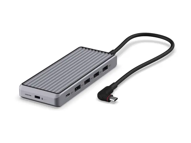Unisynk 10 Port Dual Screen Hub - dokkingstasjon USB-C 3.1 2 x HDM...