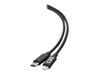 C2G 6ft (1.8m) USB-C Male to Lightning Sync and Charging Cable - B...