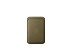 Apple - Lomme for mobiltelefon / kredittkort MagSafe-samsvar - mikrotvill, FineWoven - mørk olivenfarge