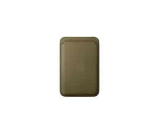 Apple - Lomme for mobiltelefon / kredittkort MagSafe-samsvar - mikrotvill, FineWoven - mørk olivenfarge