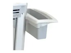Ergotron SV40 Basket and Handle Kit - Monteringskomponent (håndtak, kurv) plastikk, metall - grå, hvit - for StyleView EMR Laptop Cart, SV40