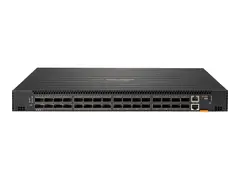 HPE Aruba 8325-32C - Switch - L3 - Styrt 32 x 100 Gigabit QSFP28 / 40 Gigabit QSFP+ - front til bakside-luftflyt - rackmonterbar - DC-strøm - TAA-samsvar