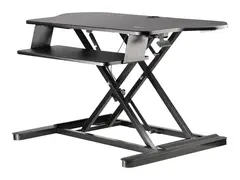 STARTECH.COM Corner Sit Stand Desk Converter w/ Keyboard Tray - Height Adj