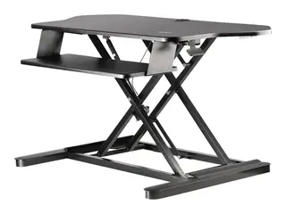 STARTECH.COM Corner Sit Stand Desk Converter w/ Keyboard Tray - Height Adj