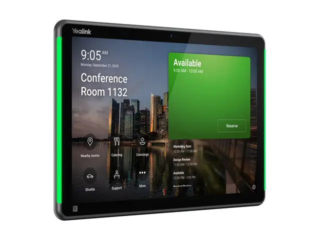 Yealink RoomPanel Plus - Skjerm for tilgjengelighet møterom med ka...