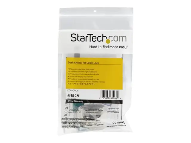 StarTech.com Laptop Cable Lock Anchor - Zinc Alloy Computer Securi...