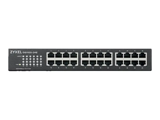 Zyxel GS-1100-24E - Switch - ikke-styrt - 24 x 10/100/1000 - rackm...