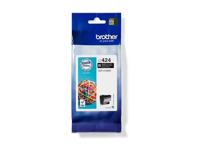 Brother LC424BK - Svart - original - blekkpatron - for Brother DCP...