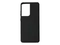 KEY - Baksidedeksel for mobiltelefon - v&#230;skesilikon svart - for Samsung Galaxy S21 Ultra 5G