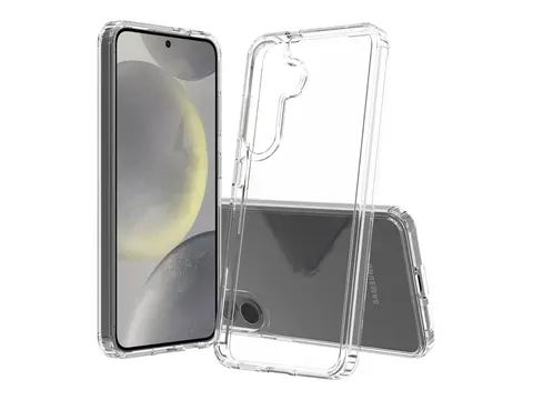 Screenor Bumper - Baksidedeksel for mobiltelefon termoplast-polyuretan (TPU), akryl - gjennomsiktig - for Samsung Galaxy S24, S25