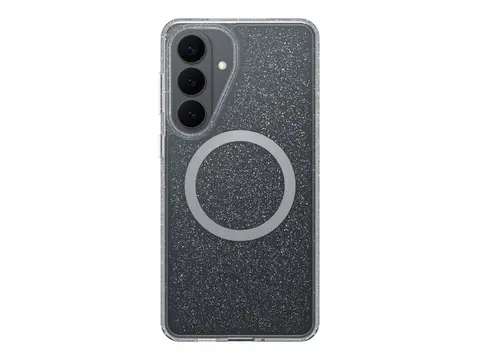 OtterBox Symmetry Series Clear - Beskyttende deksel for mobiltelefon polykarbonat, syntetisk gummi - stjernestøv (klart glitter) - for Samsung Galaxy S26+