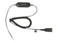 Jabra GN1200 CC - Hodetelefonkabel - Quick Disconnect plugg til RJ-9 hann 2 m - for Jabra GN 2100, GN 2200, GN 2250