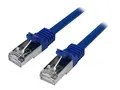 Startech 3m CAT6 Ethernet Cable, 10 Gigabit Shielded Snagless RJ45 100W PoE Patch Cord, CAT 6 10GbE SFTP Network Cable w/Strain Relief, Blue, Wiring is UL Certified/TIA Category 6 - 26AWG (N6SPAT3MBL) - koblingskabel - 3 m - blå