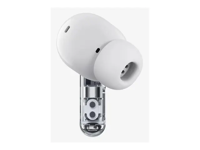 Nothing Ear (3a) - True wireless-hodetelefoner med mikrofon i øret - Bluetooth - aktiv støydemping - hvit 
