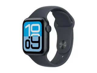 Apple Watch SE 3 (GPS) - 40 mm - midnattsaluminium smartklokke med sportsb&#229;nd - fluorelastomer - midnatt - b&#229;ndbredde: M/L - 64 GB - Wi-Fi 4, Bluetooth - 26.3 g
