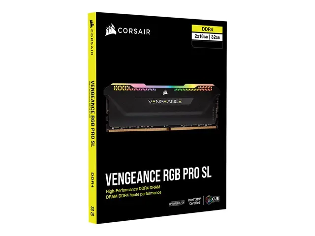 CORSAIR Vengeance RGB PRO SL - DDR4 sett 32 GB: 2 x 16 GB DIMM 288...