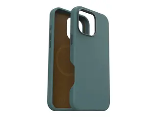 OtterBox Symmetry Series - Baksidedeksel for mobiltelefon MagSafe-samsvar - kaktuslær, polyuretan - salbeige (grønn) - for Apple iPhone 16 Pro Max