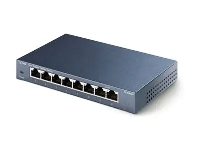 TP-Link TL-SG108 8-port Metal Gigabit Switch - Switch - ikke-styrt...
