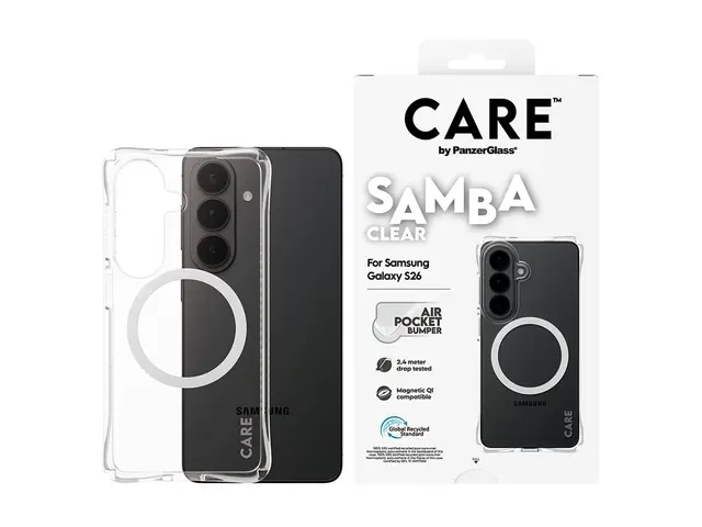 CARE by PanzerGlass Samba - Baksidedeksel for mobiltelefon Qi term...